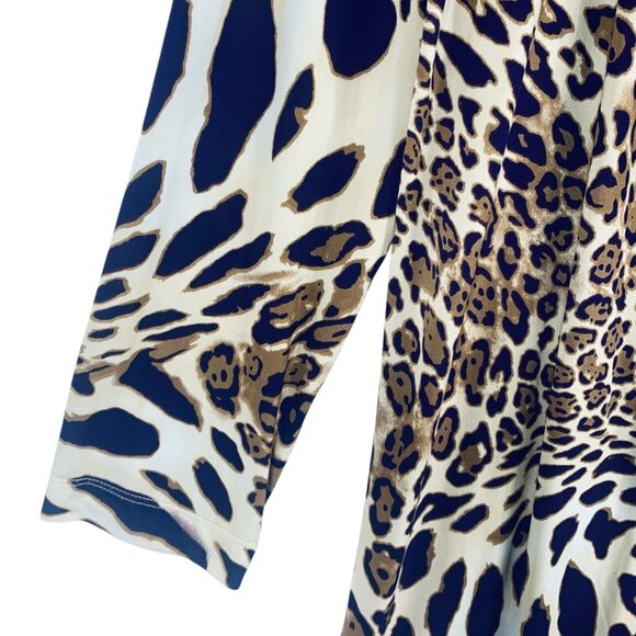 Tamari Leopard Print Wrap around Dress Size 16w - Picture 5 of 15